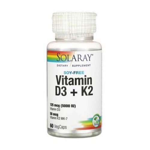 Solaray Vitamin D3 + K2 - Hercules Supplements Egypt