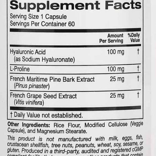 California Gold Nutrition Hyaluronic Acid Complex - Hercules ...